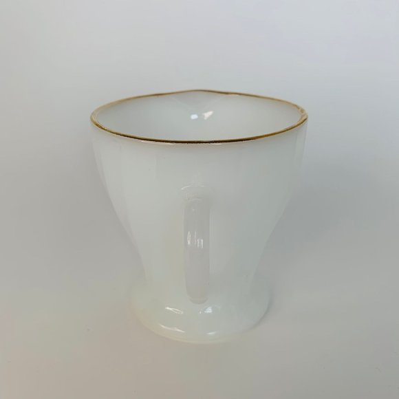 Vintage Swirl Golden Shell Lustre Creamer & Open Sugar by Anchor Hocking - Picture 5 of 13